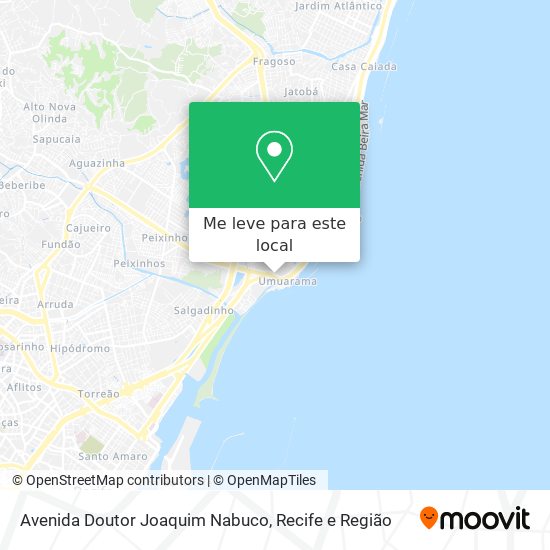 Avenida Doutor Joaquim Nabuco mapa