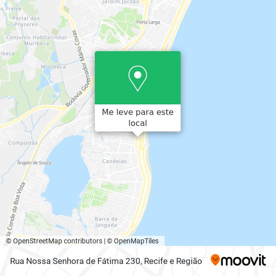 Rua Nossa Senhora de Fátima 230 mapa