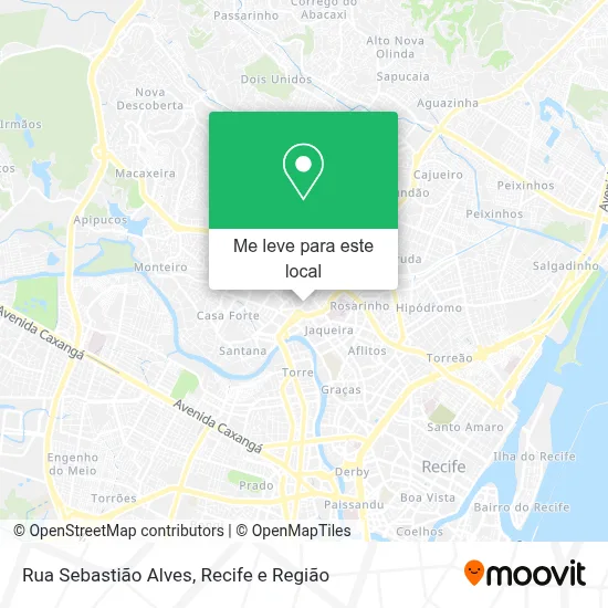 Rua Sebastião Alves mapa