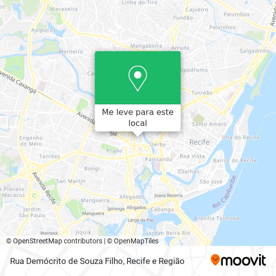 Rua Demócrito de Souza Filho mapa