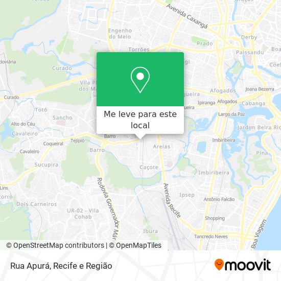 Rua Apurá mapa