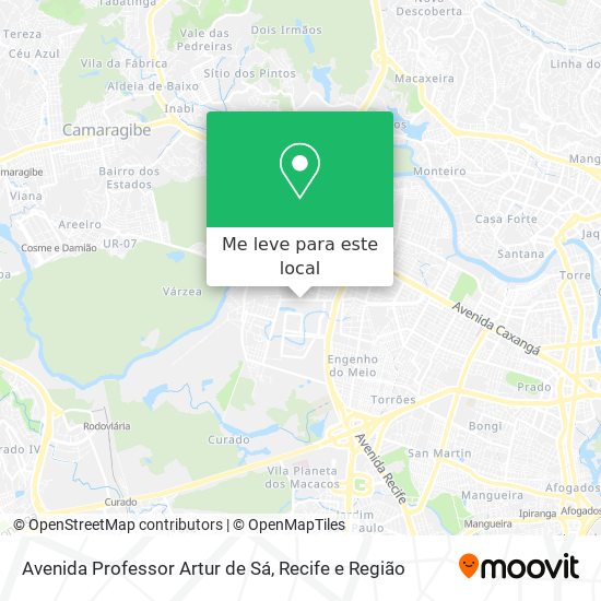Avenida Professor Artur de Sá mapa