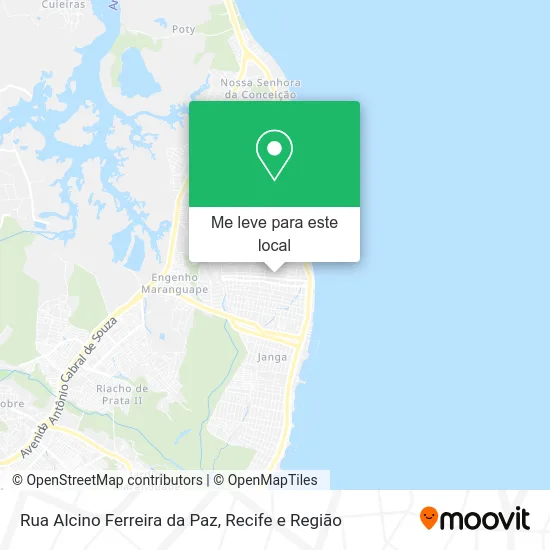 Rua Alcino Ferreira da Paz mapa