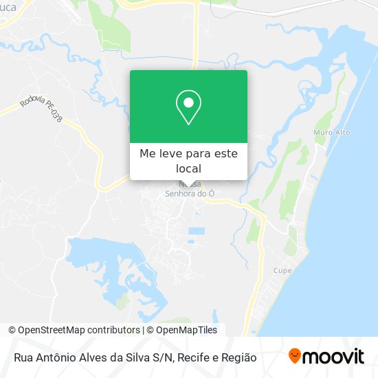 Rua Antônio Alves da Silva S/N mapa