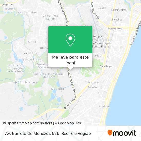 Av. Barreto de Menezes 636 mapa