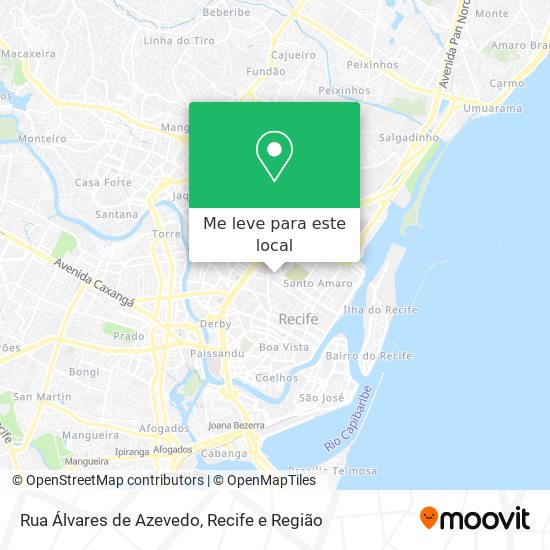 Rua Álvares de Azevedo mapa