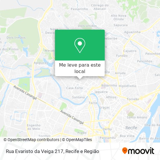 Rua Evaristo da Veiga 217 mapa