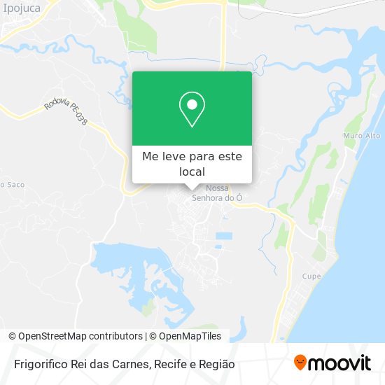 Frigorifico Rei das Carnes mapa