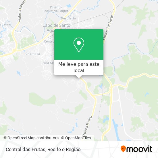 Central das Frutas mapa