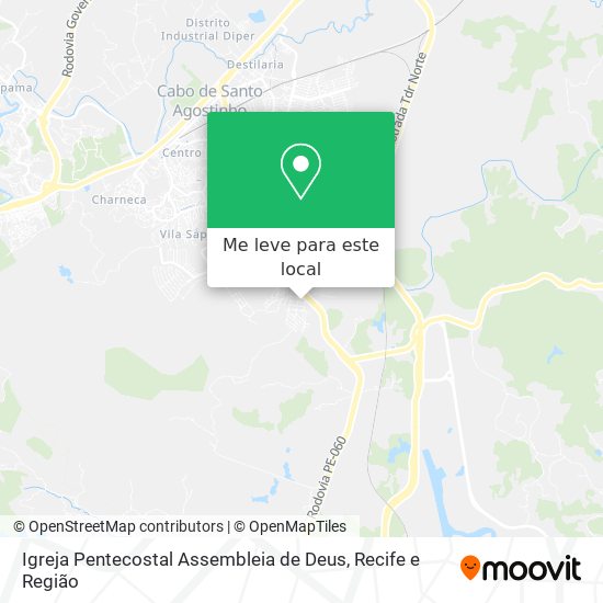 Igreja Pentecostal Assembleia de Deus mapa
