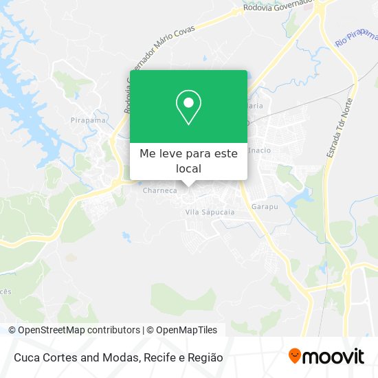 Cuca Cortes and Modas mapa