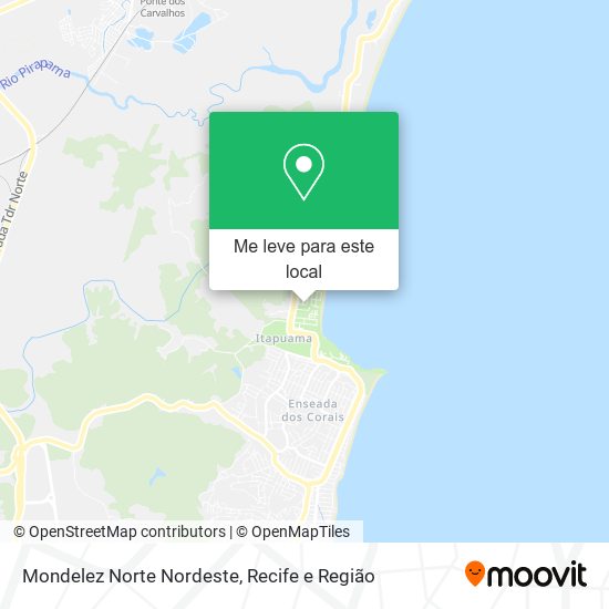 Mondelez Norte Nordeste mapa