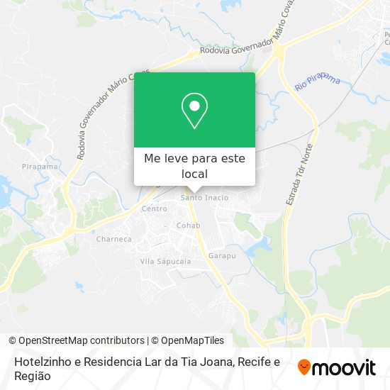 Hotelzinho e Residencia Lar da Tia Joana mapa
