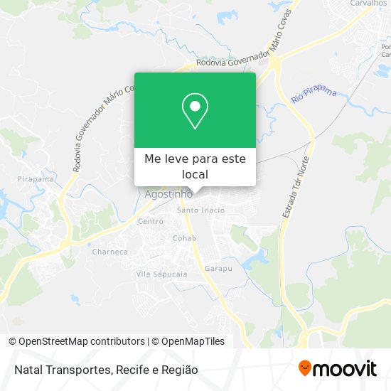Natal Transportes mapa