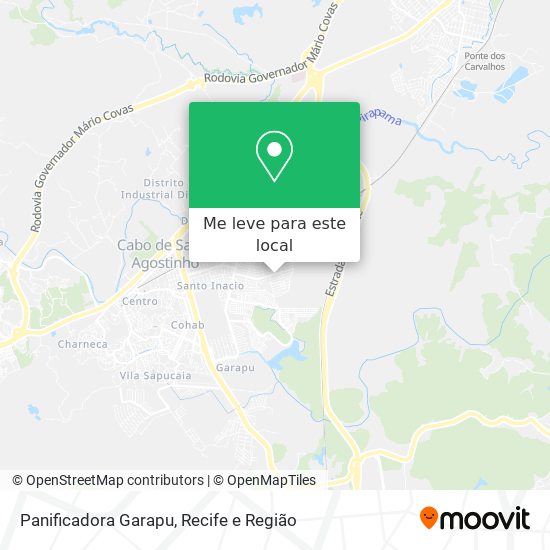 Panificadora Garapu mapa