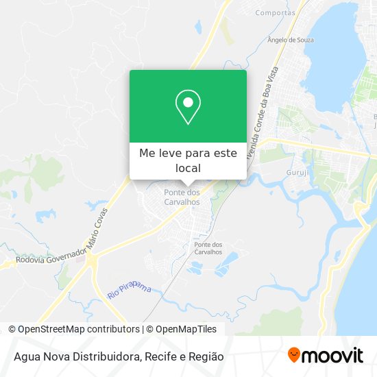 Agua Nova Distribuidora mapa