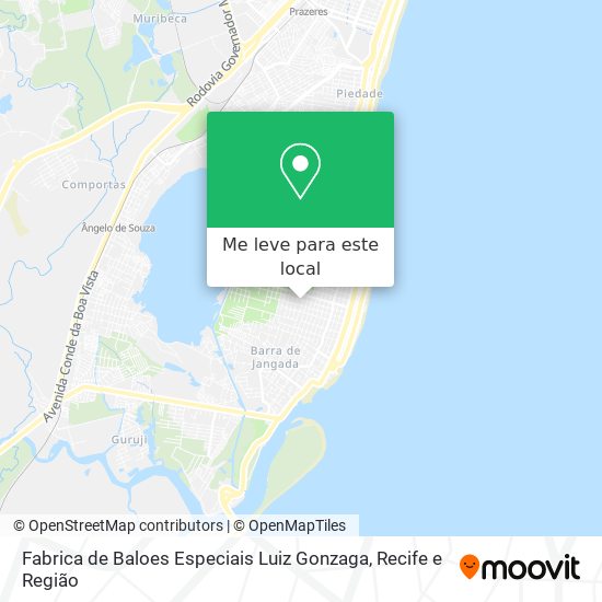 Fabrica de Baloes Especiais Luiz Gonzaga mapa