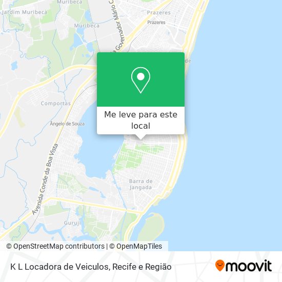 K L Locadora de Veiculos mapa