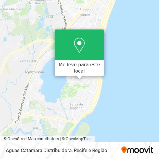 Aguas Catamara Distribuidora mapa