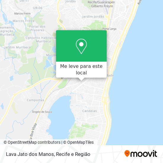 Lava Jato dos Manos mapa