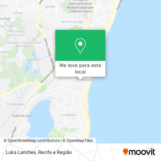 Luka Lanches mapa