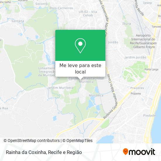 Rainha da Coxinha mapa