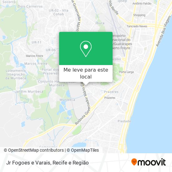 Jr Fogoes e Varais mapa