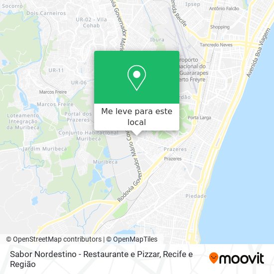 Sabor Nordestino - Restaurante e Pizzar mapa