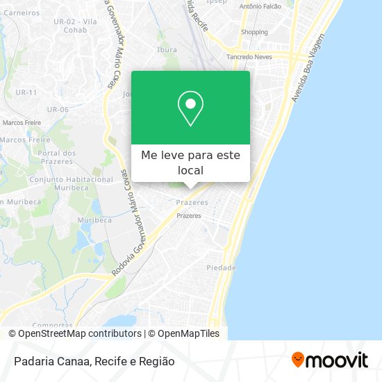 Padaria Canaa mapa