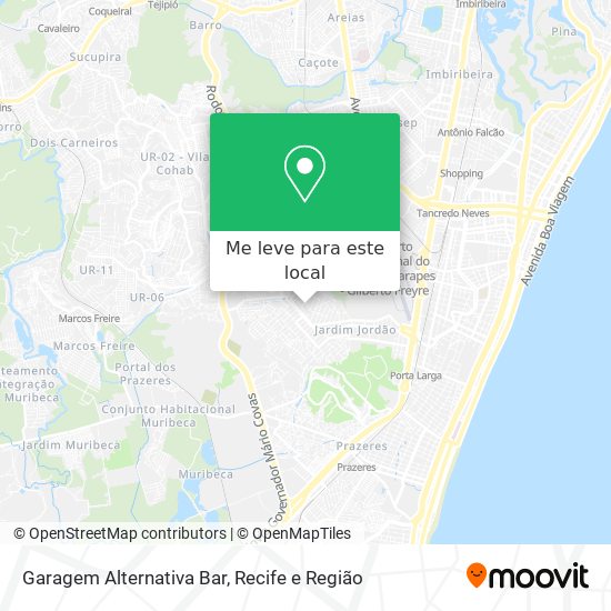 Garagem Alternativa Bar mapa