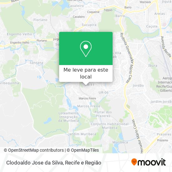 Clodoaldo Jose da Silva mapa