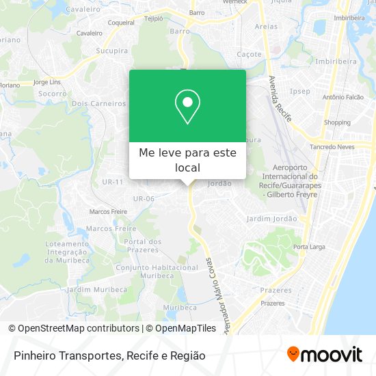 Pinheiro Transportes mapa