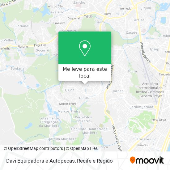 Davi Equipadora e Autopecas mapa