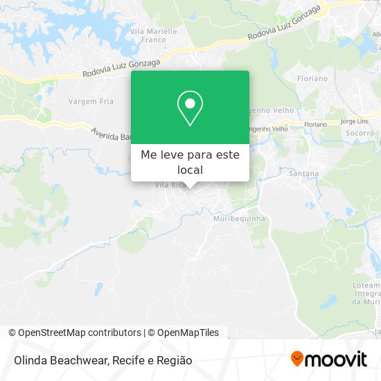 Olinda Beachwear mapa
