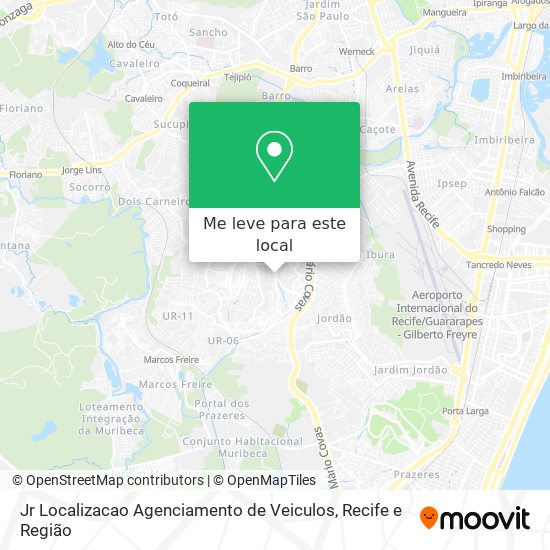 Jr Localizacao Agenciamento de Veiculos mapa