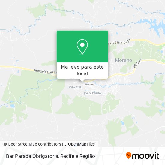 Bar Parada Obrigatoria mapa