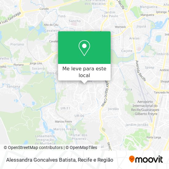 Alessandra Goncalves Batista mapa