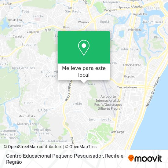 Centro Educacional Pequeno Pesquisador mapa
