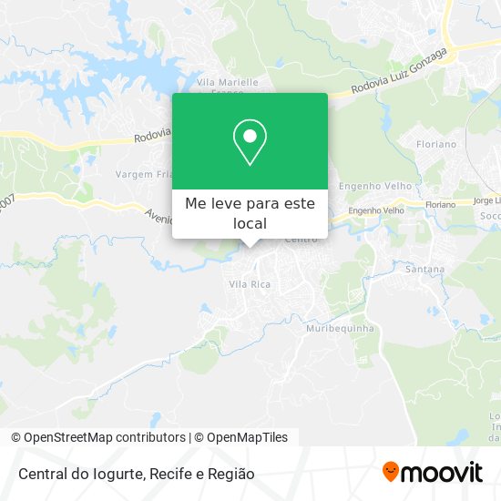 Central do Iogurte mapa