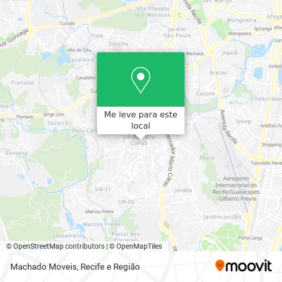 Machado Moveis mapa