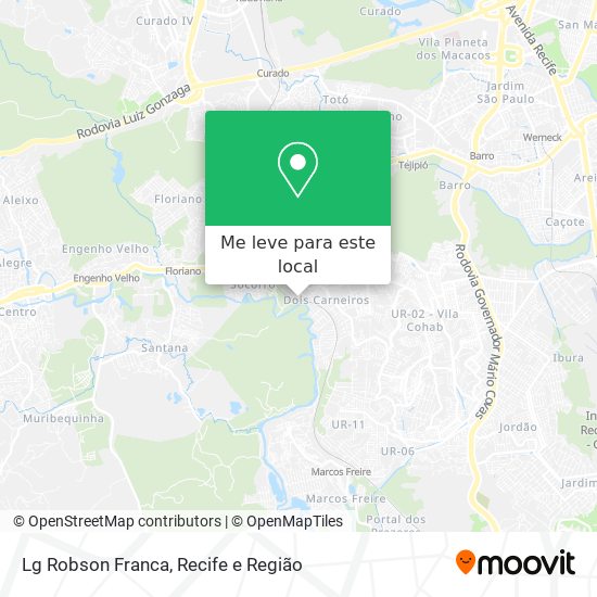Lg Robson Franca mapa