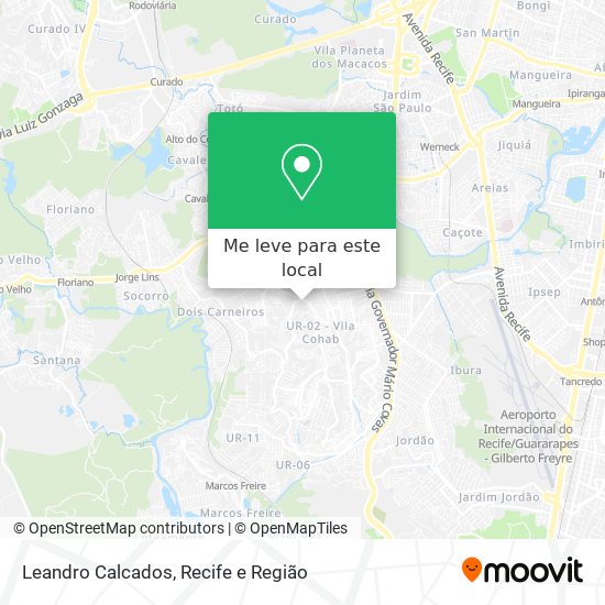Leandro Calcados mapa