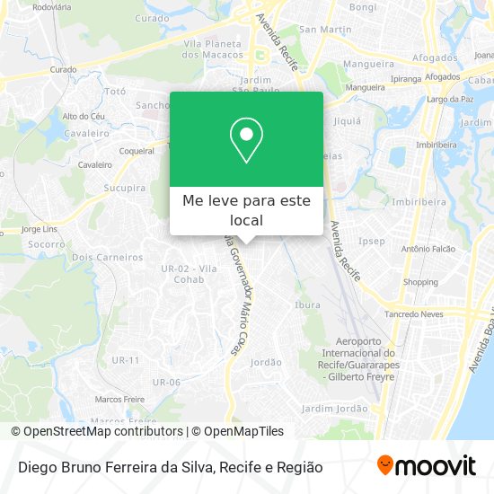 Diego Bruno Ferreira da Silva mapa