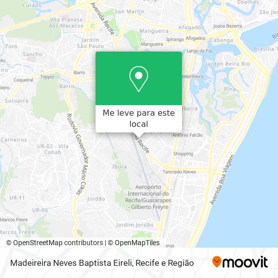 Madeireira Neves Baptista Eireli mapa