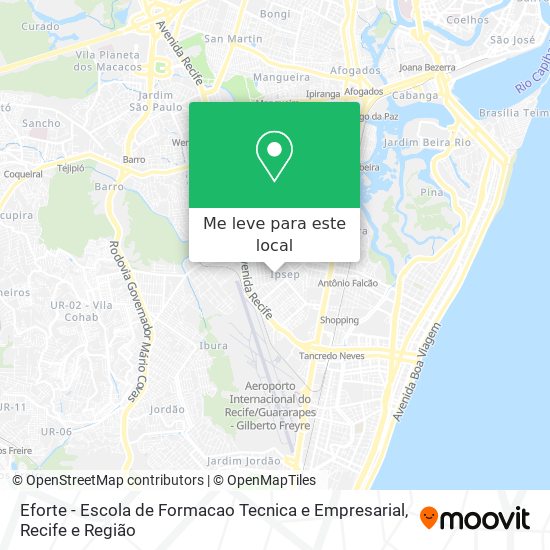 Eforte - Escola de Formacao Tecnica e Empresarial mapa