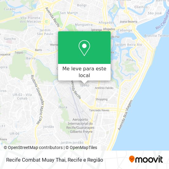 Recife Combat Muay Thai mapa