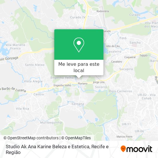 Studio Ak Ana Karine Beleza e Estetica mapa