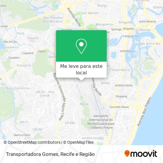 Transportadora Gomes mapa