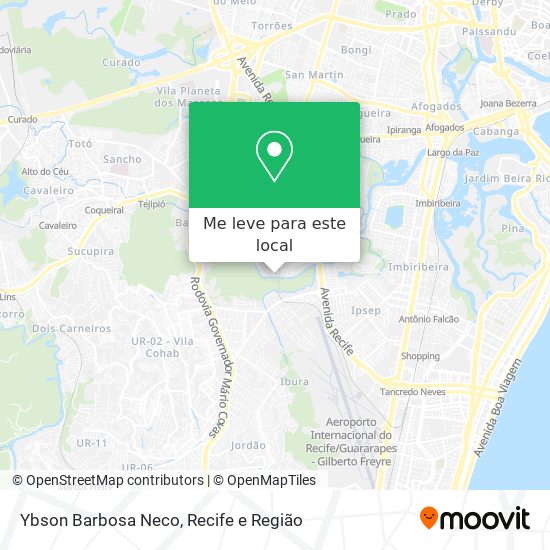 Ybson Barbosa Neco mapa
