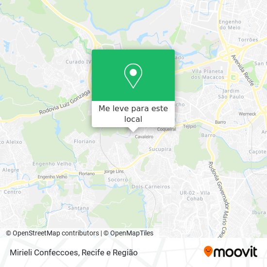 Mirieli Confeccoes mapa